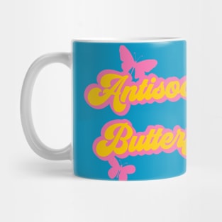 Antisocial Butterfly retro design Mug